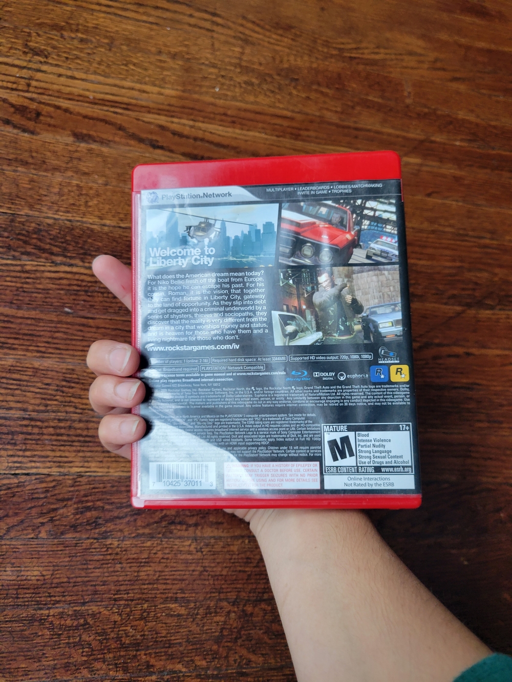 Sony PS3 Grand Theft Auto IV — Red Greatest Hits Game 2008 - Picture 8 of 13